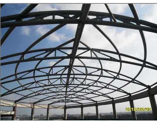 山东中煤朔州宾馆管桁架工程